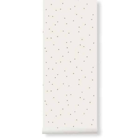 Ferm Living - Papel de parede - Dot off white