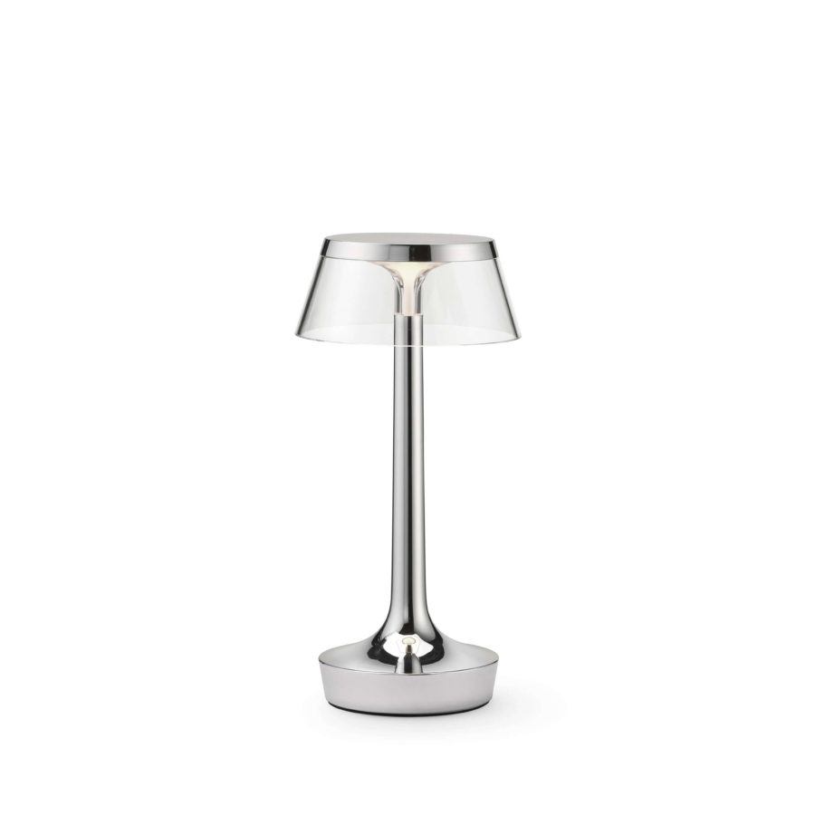 Flos Candeeiro de Mesa Portátil Bon Jour Chrome
