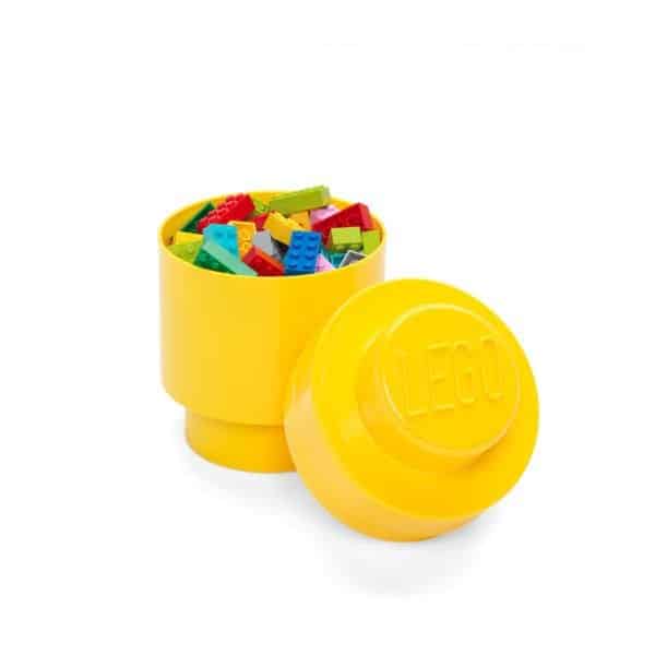 Lego - Storage Brick 1 Round - Amarelo