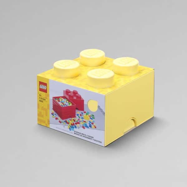 Lego - Storage Brick 4 Amarelo claro