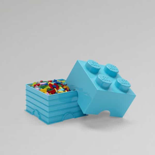 Lego Storage Brick 4 Azul turquesa