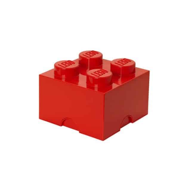 Lego Storage Brick 4 Vermelho