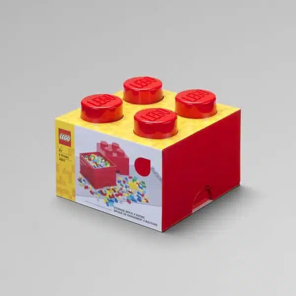 Lego - Storage Brick 4 - Vermelho 2 Lego - Storage Brick 4 - Vermelho