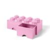 Lego - Storage Brick Drawer 8 - Rosa Claro