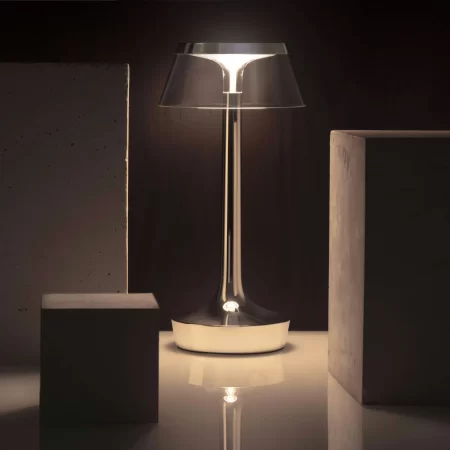 Flos Candeeiro de Mesa Portátil Bon Jour Chrome