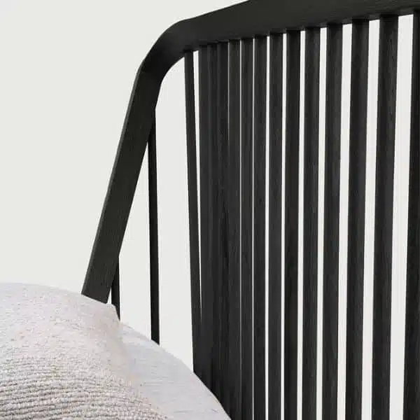 Ethnicraft - Cama de Casal - Oak Black Spindle 7 Ethnicraft Spindle Bed Black Oak