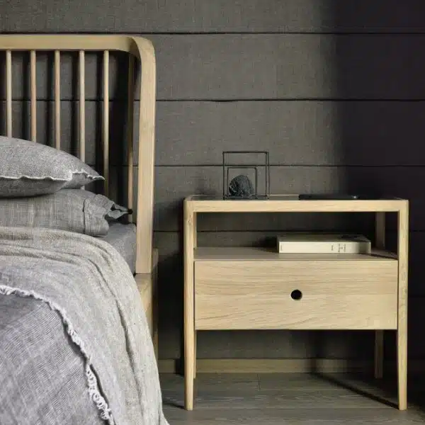 Ethnicraft - Cama de Casal - Oak Spindle 7 Ethnicraft Spindle Bed Oak