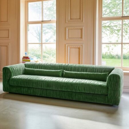 HK LIVING CLUB COUCH Royal Velvet Green