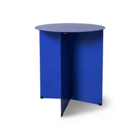 HK LIVING METAL SIDE TABLE ROUND, COBALT