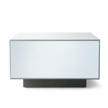 HK LIVING MIRROR BLOCK TABLE CLEAR L