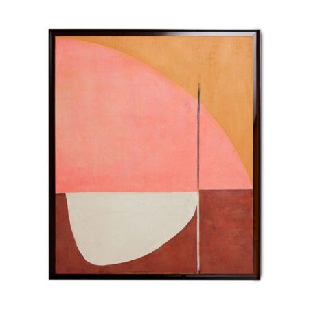 HKLIVING FRAMED ARTWORK 'ROSEATE HUES' 107X127 CM