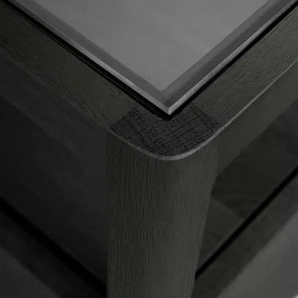 Ethnicraft - Mesa de Cabeceira - Spindle Oak Black 5 Ethnicraft Spindle Bedside table Oak Black