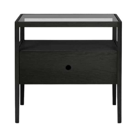 Ethnicraft Spindle Bedside table Oak Black