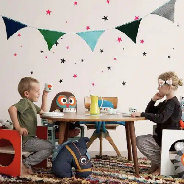 Ferm Living - Bandeiras - Happy Flags Blue 2 Ferm Living - Bandeiras - Happy Flags Blue