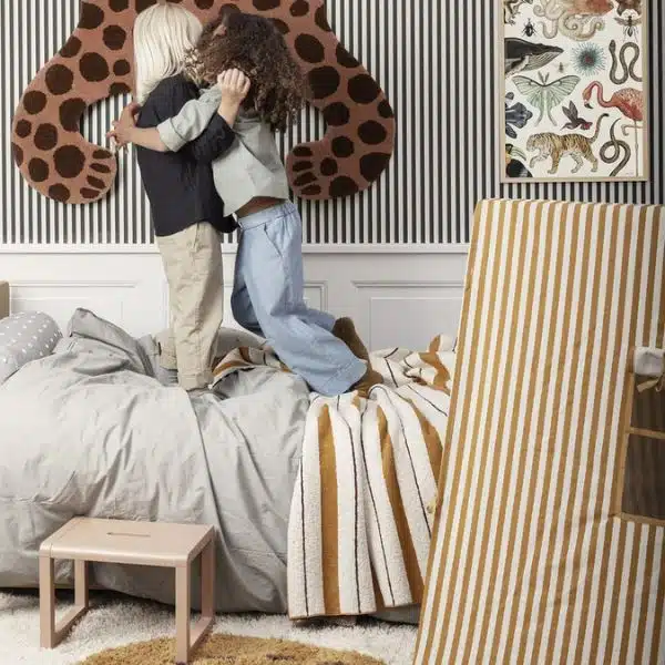 Ferm Living - Tenda Infantil Decorativa 4 Ferm Living Mustard Thin Striped Tent