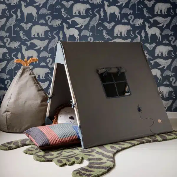 Ferm Living - Tenda Infantil Decorativa 5 Ferm Living Tent with Beetle Embroidery