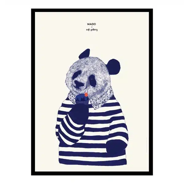 Paper Collective - Quadro Infantil - Coney 1 Paper Collective - 70x50 - Coney - black frame
