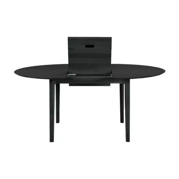 Ethnicraft - Mesa Redonda Extensível - Bok Oak Black 3 Ethnicraft Mesa Redonda Extensível Bok Oak Black (5)