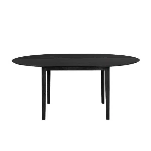 Ethnicraft - Mesa Redonda Extensível - Bok Oak Black 4 Ethnicraft Mesa Redonda Extensível Bok Oak Black (5)