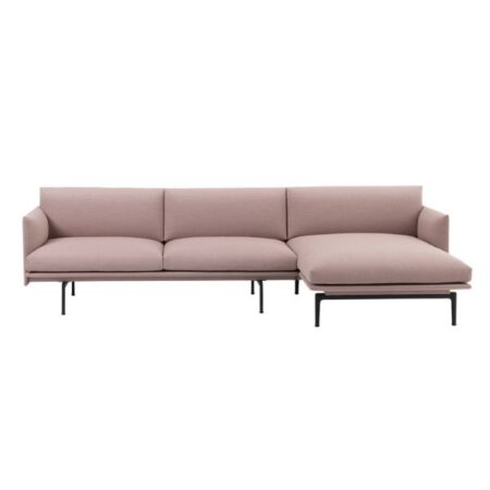 Muuto - Sofá c_ Chaise Longue - Outline Fiord