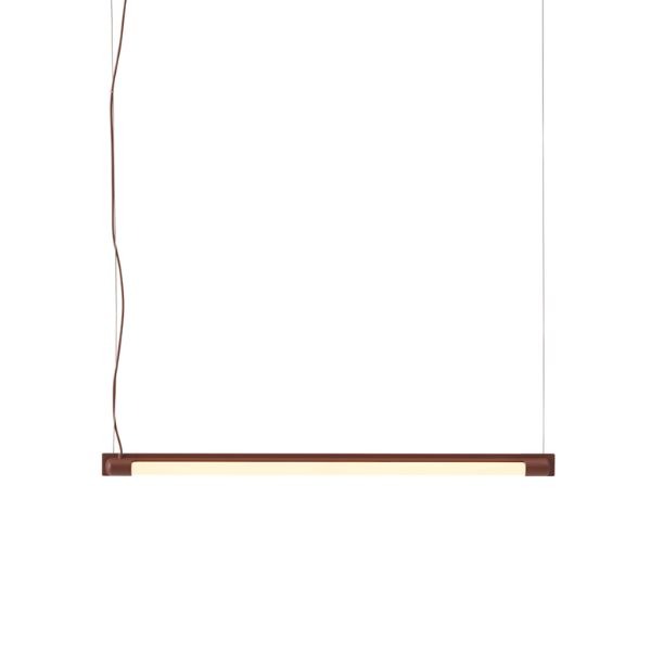 Muuto Fine Suspension Lamp Deep Red 120cm