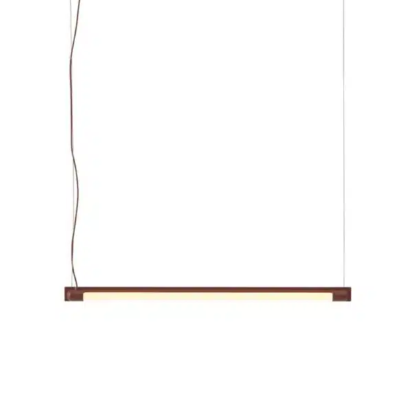 Muuto - Candeeiro de Suspensão - Fine 1 Muuto Fine Suspension Lamp Deep Red 120cm