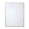 HKliving – Framed Relief Art Panel White A XL