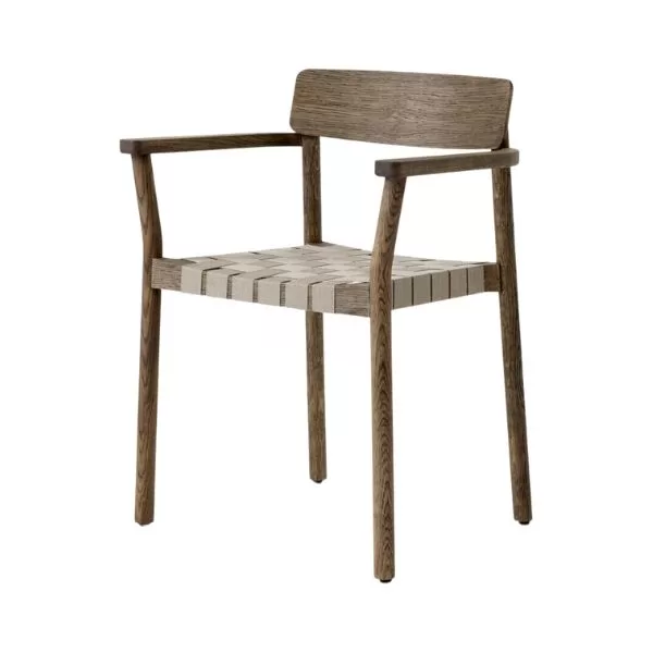 &Tradition - Cadeira de jantar - Betty TK9 Smoked Oiled Oak w. natural linen