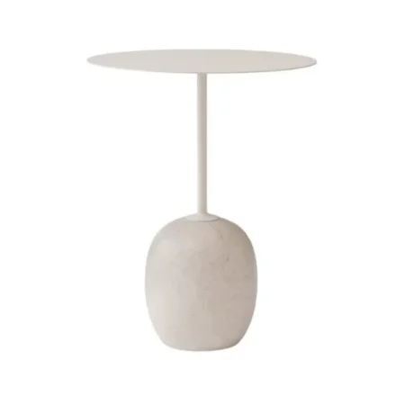 &Tradition - Mesa de apoio - Lato LN8 Ivory & Crema Diva Marble