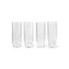 Ferm Living - Copos Ripple Long Drink - Clear conj. 4