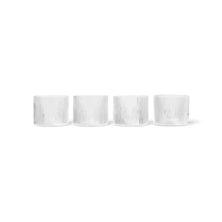 Ferm Living - Copos Ripple Low - Clear