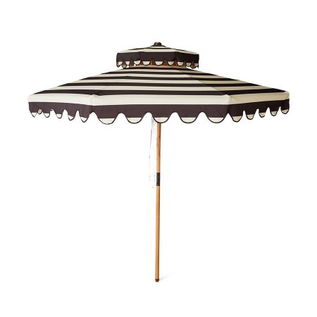 Guarda-sol Striped patio umbrella stracciatella da HKLIVING
