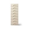 HKLIVING Chest Of 6 Drawers Cream