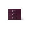 HKLIVING Chest Of 3 Drawers Mulberry