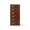 HKLIVING Chest Of 6 Drawers Chocolate
