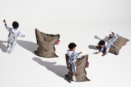 Fatboy Junior Stonewashed Beanbag Taupe