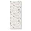 Papel de parede Katie Scott Wallpaper Animals da Ferm Living em fundo off-white