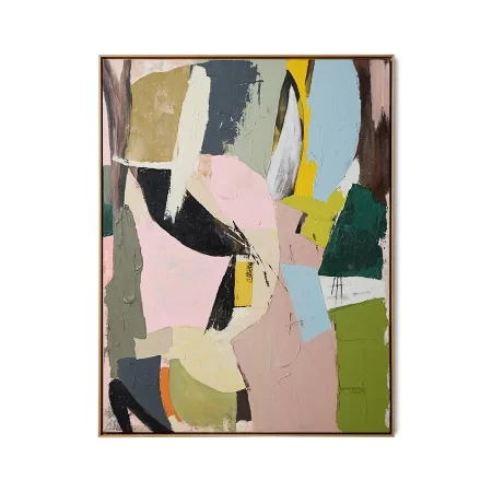 Quadro Framed Artwork Colour Cult da HKLIVING em tela de linho