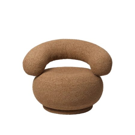 Poltrona Orbo Ferm Living em bouclé Natural