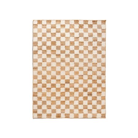 Tapete Check Wool Jute Ferm Living em lã e juta
