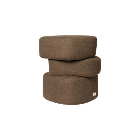 Puff Plyo Ferm Living em Dark Brown